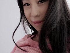 Guy with camera penetrates hairy pussy of big-boobied Asian GF