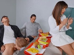 Anal, Blonde, Sucer une bite, Tir de sperme, Hard, Transsexuelle