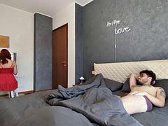 POV: Sharing bed with my young slutty stepmom, CREAMPIE DIA ITA ENG SUB