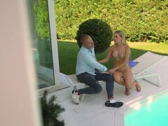 Anal, Stor pik, Blondine, Tæt på, Hårdt, Mand, Pov, Trekant