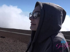 Brunette, Kæreste, Olie, Orgasme, Lille kvinde, Pov, Fisse, Barberet