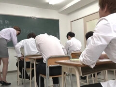 Mayuko Okamura Japanese Teacher Seduced - Brunette