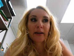 Slutty MILF Julia Robbie gets punished fro stealing