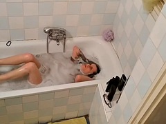 Dad put hidden camera in a slim teen girls bathroom pt1 hd