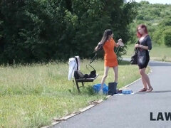 フェラチオ, 茶髪の, チェコ, 現実, ラフ, ガリガリ, ティーン, ユニフォーム