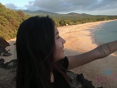 Amateur, Plage, Petite amie, Pov, Public, Douche, Dormant, Nénés