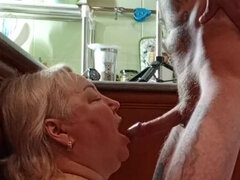 Belle grosse femme bgf, Éjaculer dans la bouche, Tir de sperme, Gorge profonde, Hd, Mature, Maman, Russe