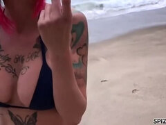 Anna Bell Peaks' Beach Day: Big Tits, POV, and More