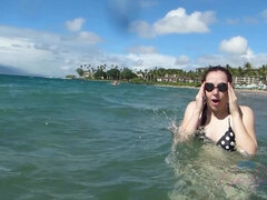 Playa, Penetracion con dedos, Novia, Peludo, Masturbación, Pov, Coño, Tetas