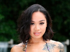 Aziatisch, Kont, Pijpbeurt, Bruinharig, Vingeren, Handbeurt, Tatoeage, Tiener