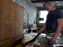 Ashley Ocean Gets Tit Slapped while Cuffed and Fucked
